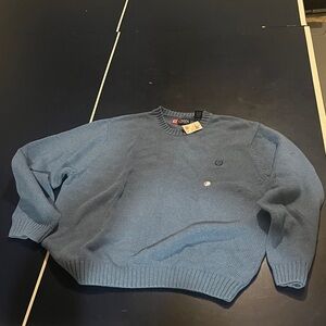 Chaps Men's Light Blue Crewneck Sweater